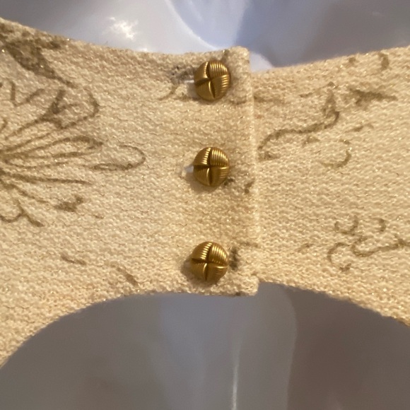 Anthropologie Jacquard Backless Cocktail Dress, Size 2 - Picture 5 of 9